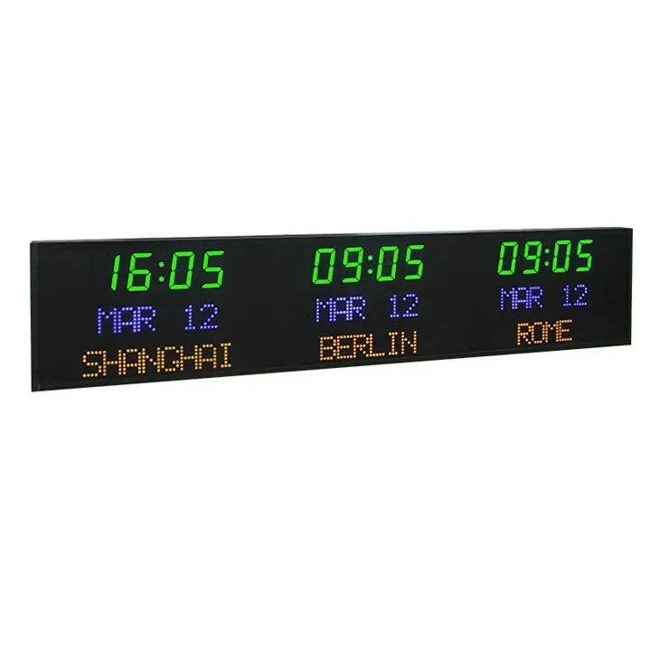 programmed 3 time zone clock for sale